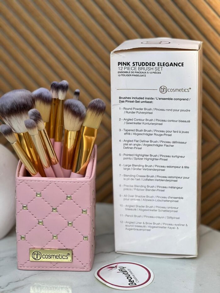 Original BH Pink Studded elegance 12 pc Brush Set